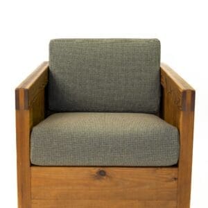 Wooden chair with fabric health polyolefin cushion